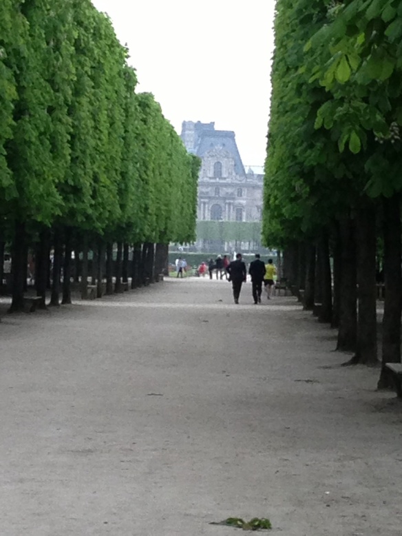 Walking, walking, walking in Paris a year ago.